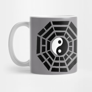 Pakua - Yin Yang and Eight Trigrams (Black) Mug